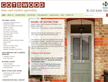 Tablet Screenshot of cotswood-doors.co.uk
